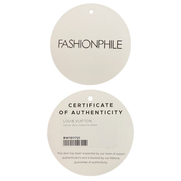Louis Vuitton Damier Azur Portefeuille Josephine Trifold Long Wallet with Pouch - Picture 6 of 6